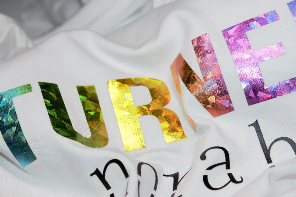 Multicolor foil screen printing