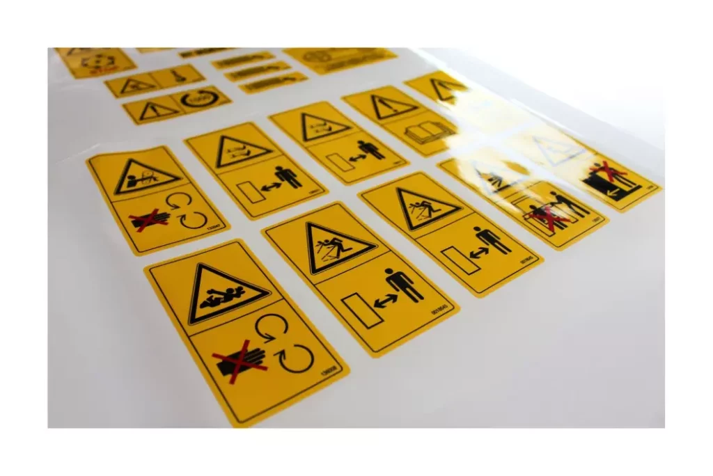 Decalcomanie di sicurezza